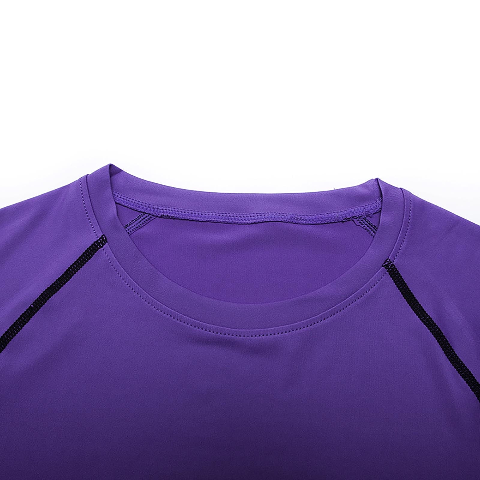 Men's Fitness Long Sleeve Running Shirt Athletic Gym Compression Top Thermal Muscle Workout Sports Tee Men's Lightweight Crewneck Tee Tops