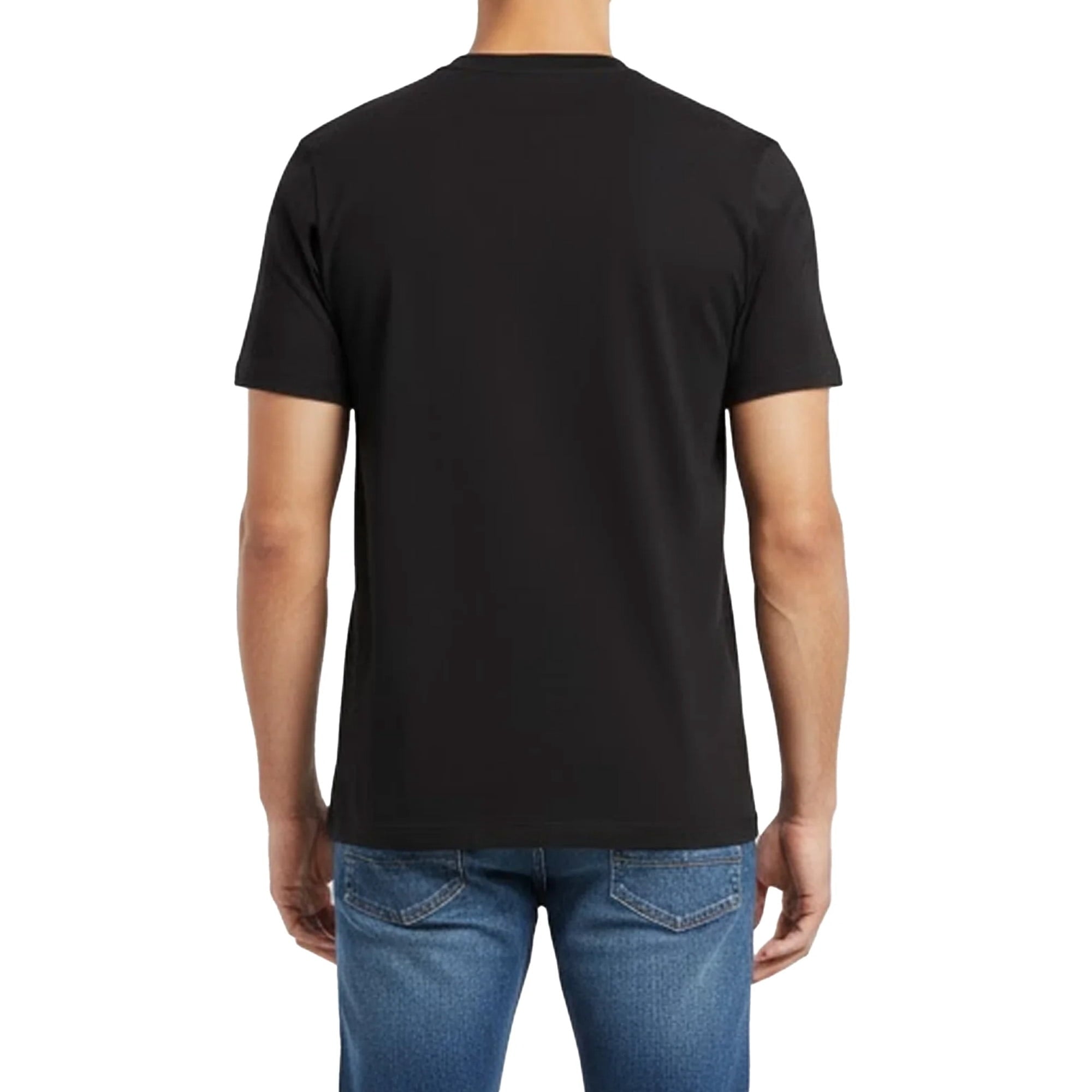 HANES Short Sleeve T-Shirt For Men's - S Size | 100% Cotton 6 Pack Black Color Crew Neck Tee